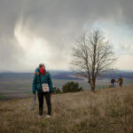 people wearing face masks in nature during pandemic 2020